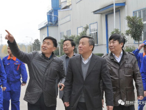 时任中国建筑材联合会会长徐永模莅临公司指导工作